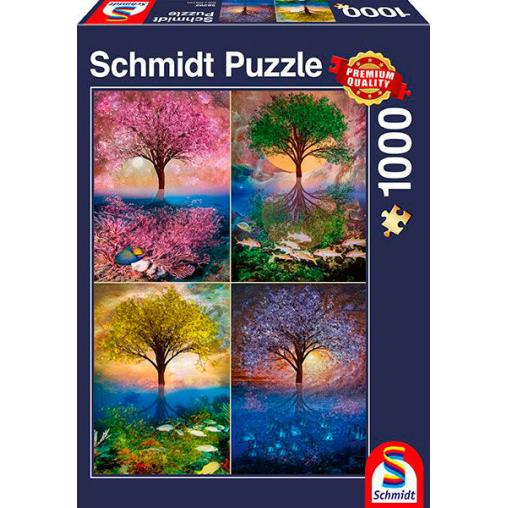 Puzzle Schmidt Árbol Mágico en el Lago de 1000 Piezas