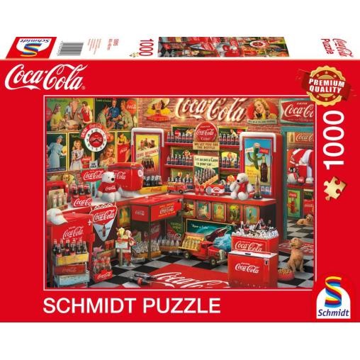 Puzzle Schmidt Artículos de Coca Cola de 1000 Piezas