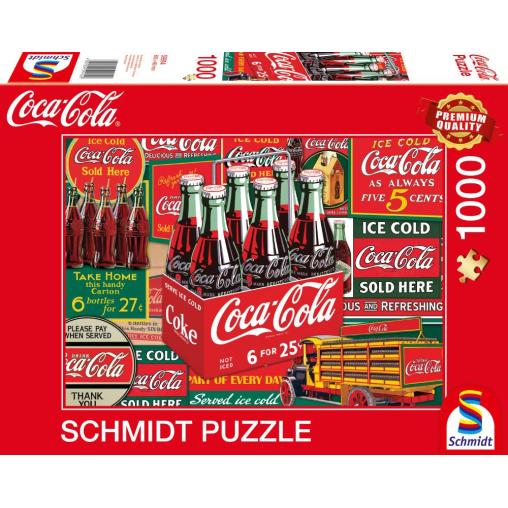 Puzzle Schmidt Botellines de Coca Cola de 1000 Piezas