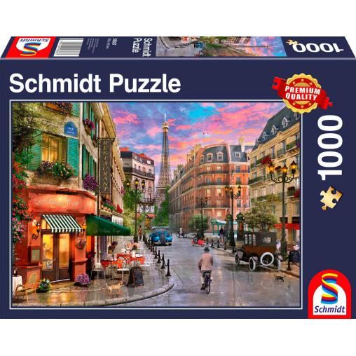 Puzzle Schmidt  Camino a la Torre Eiffel de 1000 Piezas