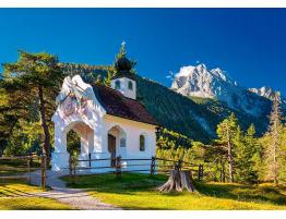 Puzzle Schmidt Capilla en Bavaria, Los Alpes  de 1000 Piezas