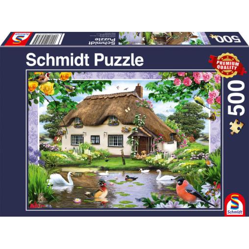 Puzzle Schmidt Casa de Campo Romántica de 500 Piezas