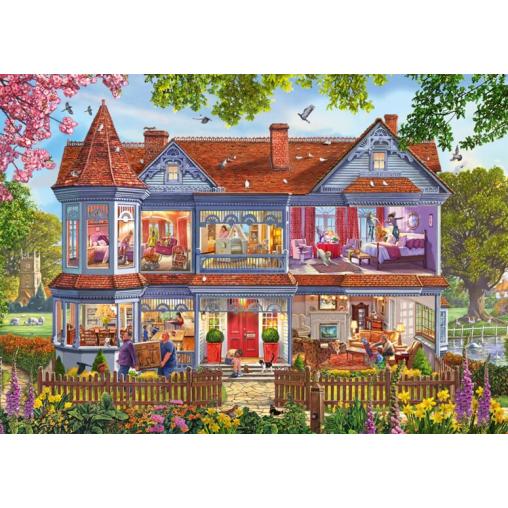 Puzzle Schmidt Casa en Primavera de 1000 Piezas