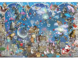 Puzzle Schmidt Cielo Azul de Navidad de 1000 Piezas