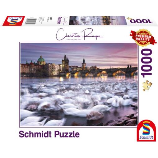 Puzzle Schmidt Cisnes de Praga de 1000 Piezas