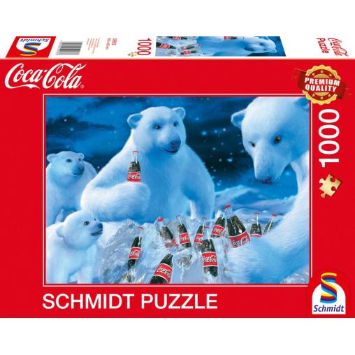 Puzzle Schmidt Coca Cola y Osos Polares de 1000 Piezas