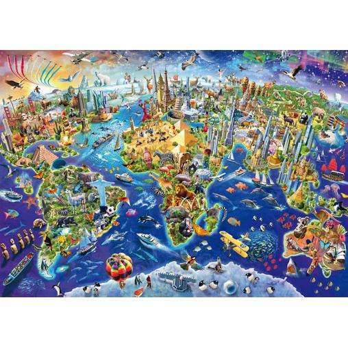 Puzzle Schmidt Descubriendo el Mundo 1000 Piezas