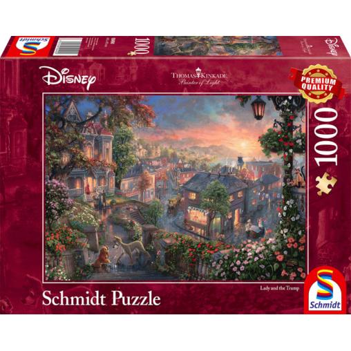 Puzzle Schmidt Disney La Dama y el Vagabundo de 1000 Piezas