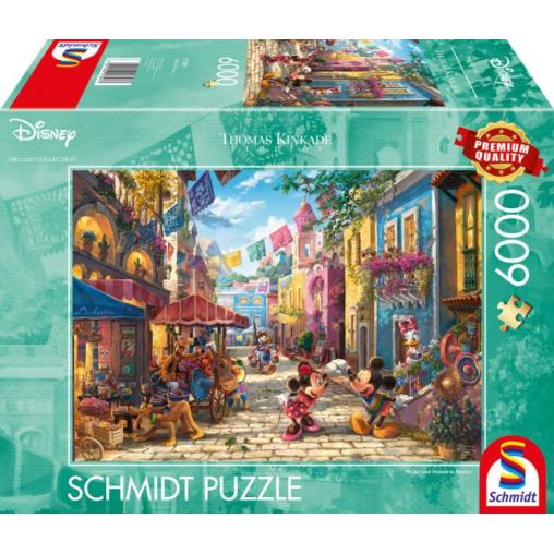 Puzzle Schmidt Disney Mickey y Minnie en México de 6000 Piezas