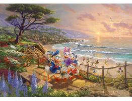 Puzzle Schmidt Donald y Daisy Tarde de Patos de 1000 Pzs