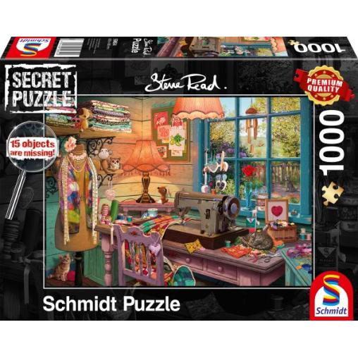 Puzzle Schmidt  En la Sala de Costura - Secret Puzzles de 1000