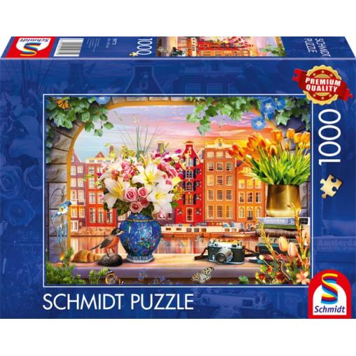 Puzzle Schmidt Estancia en Ámsterdam 1000 Piezas