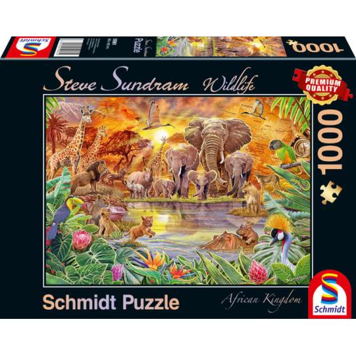 Puzzle Schmidt Fauna Africana de 1000 Piezas