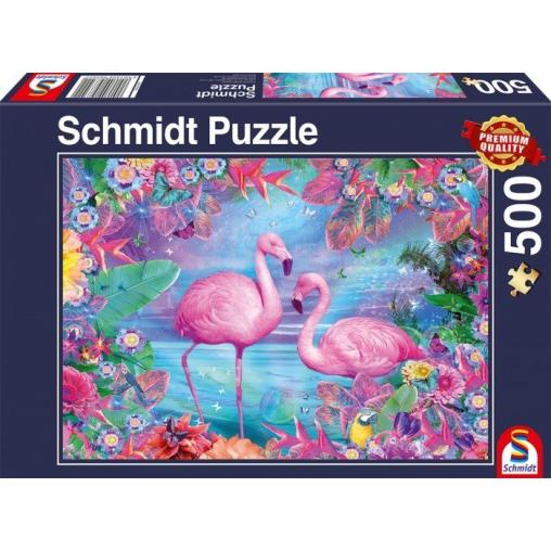 Puzzle Schmidt Flamencos de 500 Piezas