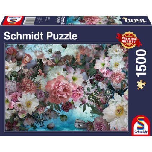 Puzzle Schmidt Flores bajo el Agua de 1500 Piezas