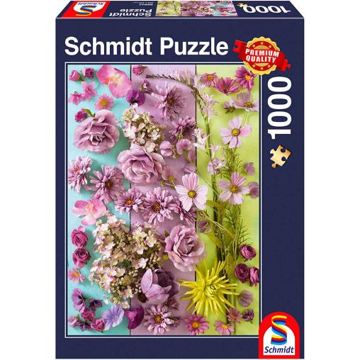 Puzzle Schmidt Flores Violetas de 1000 Piezas