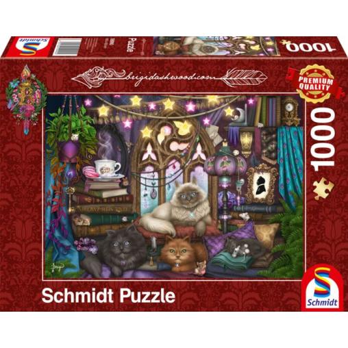 Puzzle Schmidt Gatos y Sofá de 1000 Piezas