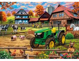 Puzzle Schmidt Granja con Tractor de 1000 Piezas