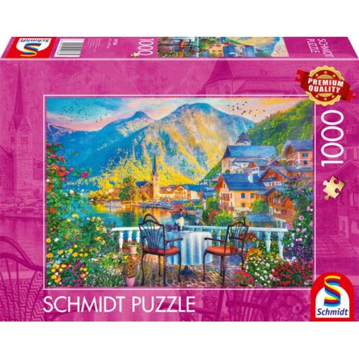 Puzzle Schmidt Hallstatt Pintoresco de 1000 Piezas