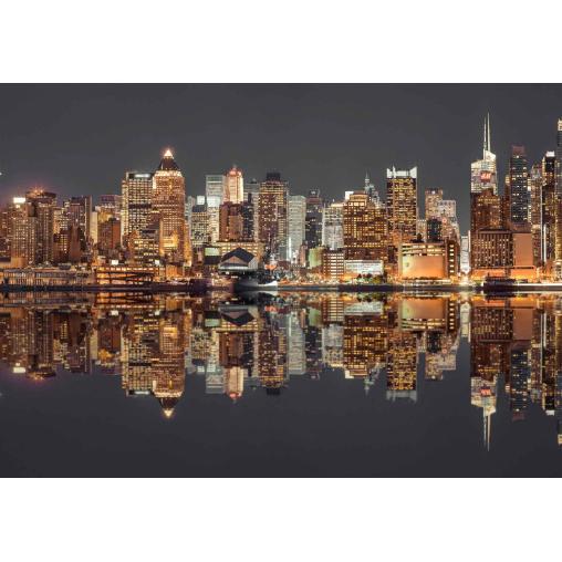 Puzzle Schmidt Horizonte de Nueva York Nocturno de 1500 Pzs