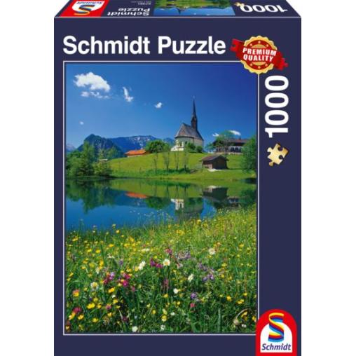 Puzzle Schmidt Inzell, Iglesia de San Nicolás de 1000 Piezas