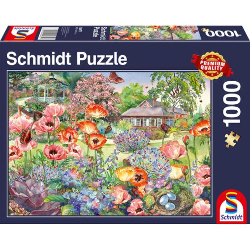 Puzzle Schmidt Jardín Floreciente de 1000 Piezas