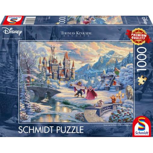 Puzzle Schmidt La Bella y La Bestia Edición Navidad de 1000 Pzs