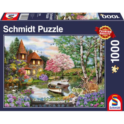 Puzzle Schmidt La Casa del Lago de 1000 Piezas