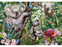 Puzzle Schmidt Linda Familia de Koalas de 500 Piezas