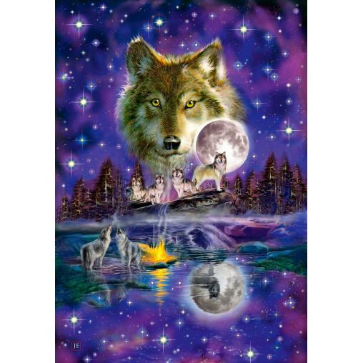 Schmidt Loup dans la nuit Puzzle 1000 pièces