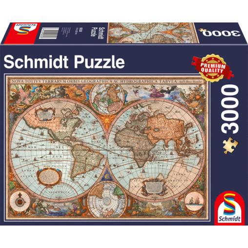 Puzzle Schmidt Mapa Antiguo de 3000 Piezas