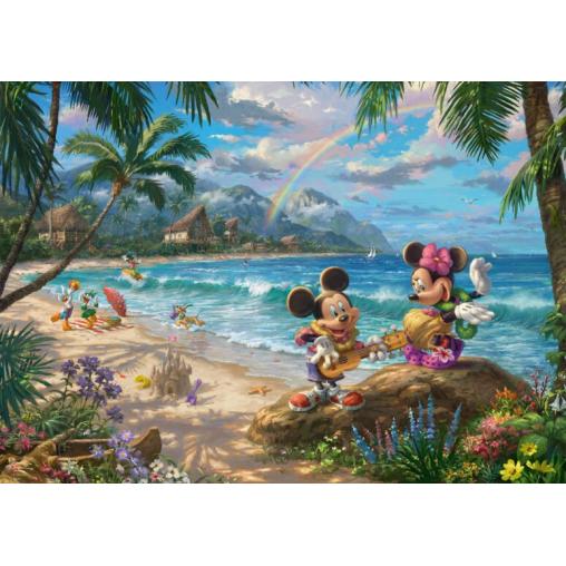 Puzzle Schmidt Mickey y Minnie en Hawaii de 1000 Pzs