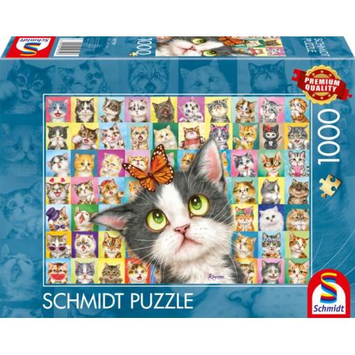 Puzzle Schmidt Mímica de Gato de 1000 Piezas