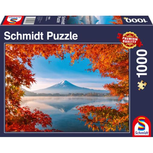 Puzzle Schmidt Monte Fuji en Otoño de 1000 Piezas