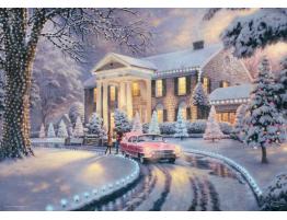 Puzzle Schmidt Navidad en Graceland de 1000 Piezas