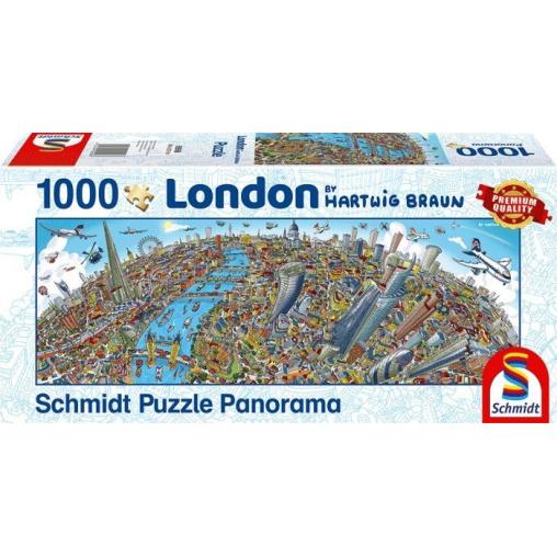 Puzzle Schmidt Panorama de Londres de 1000 piezas