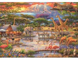 Puzzle Schmidt Paraíso bajo el Kilimanjaro de 500 Piezas