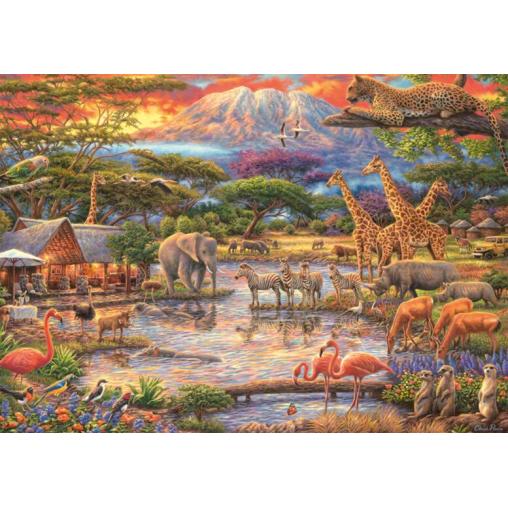 Puzzle Schmidt Paraíso bajo el Kilimanjaro de 500 Piezas