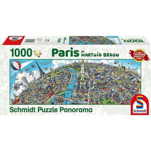 Puzzle Schmidt Panorama de París de 1000 piezas