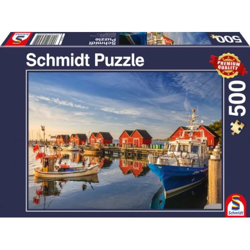 Puzzle Schmidt Puerto Pesquero de Weisse Wiek de 500 Piezas