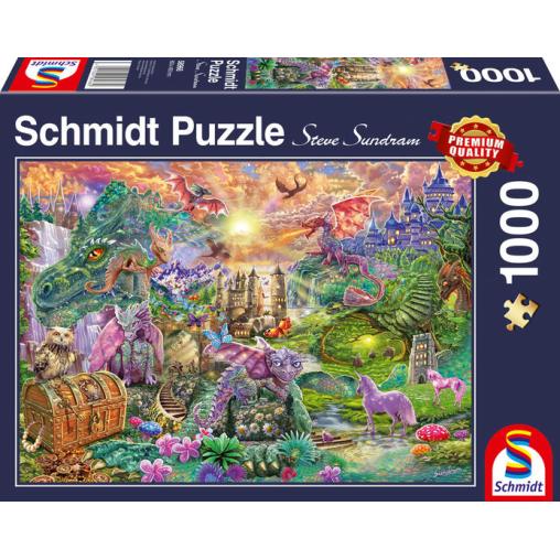 Puzzle Schmidt Reino de los Dragones Encantado de 1000 Pzs