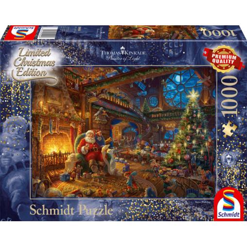 Puzzle Schmidt Santa Claus y sus Elfos de 1000 Piezas