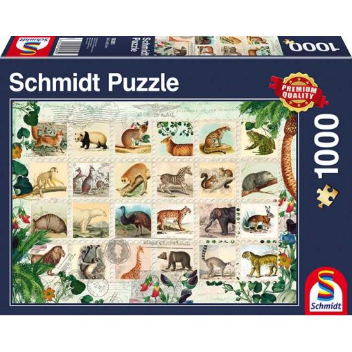 Puzzle Schmidt Sellos Vida Salvaje de 1000 Piezas