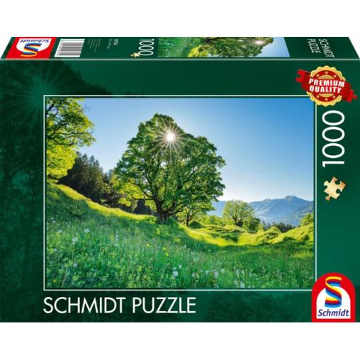 Puzzle Schmidt Sicómoro en Suiza de 1000 Piezas