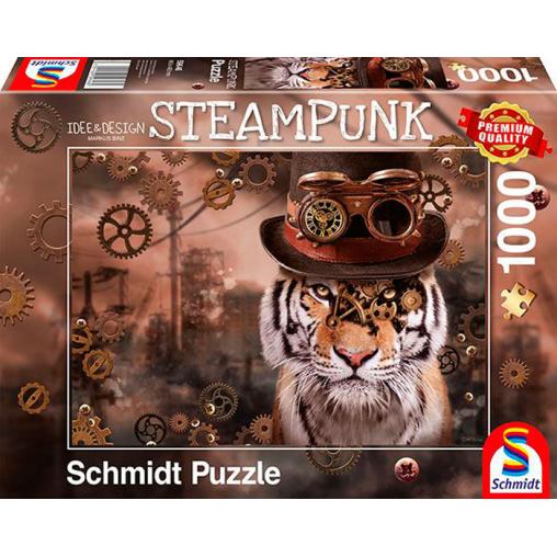 Puzzle Schmidt Tigre Steampunk de 1000 Piezas