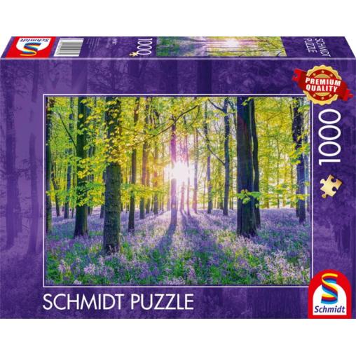 Puzzle Schmidt Tranquilos Bosques de Campanillas 1000 Pzs