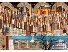 Puzzle Star Collage de Estambul de 2000 Piezas