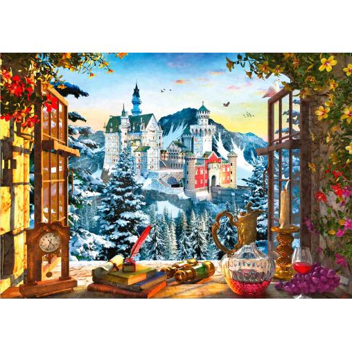 Puzzle Star Vista al Castillo de Neuschwanstein de 1500 Pzs