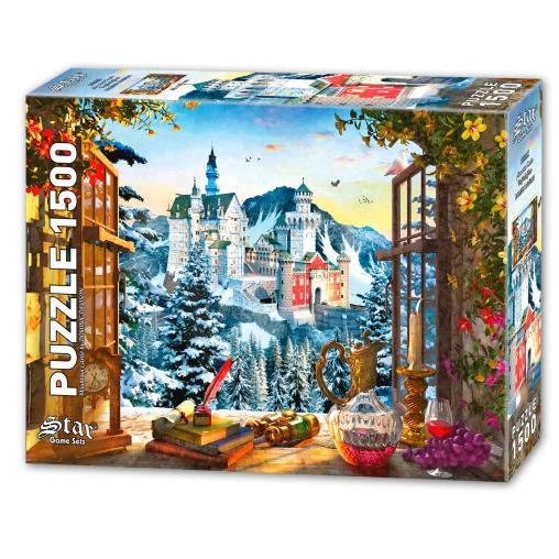 Puzzle Star Vista al Castillo de Neuschwanstein de 1500 Pzs