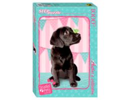 Puzzle Step Puzzle Cachorro Negro de 1000 Piezas